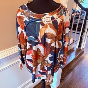 Alfred Dunner Multicolor Floral Blouse